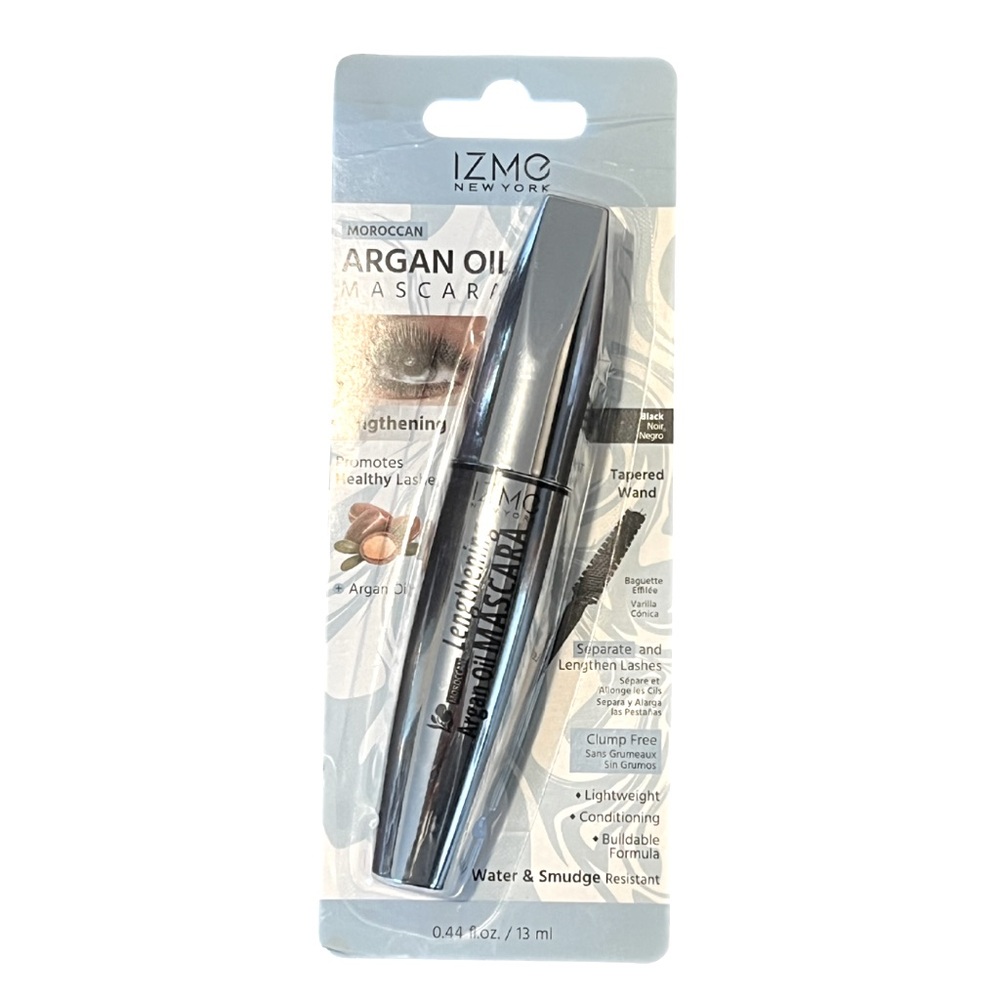 IZME New York Black Mascara Moroccan Argan Oil Lengthening with Tapered wand.